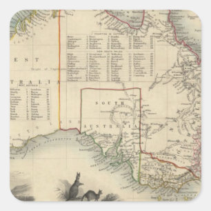 Sticker Carré Australie 5