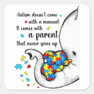 Sticker Carré Autisme Maman Chemise Femmes Sensibilisation sur l