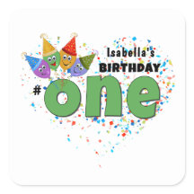 Autocollants-cadeaux personnalisés 1er anniversair