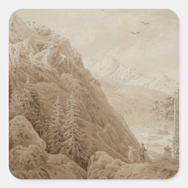 Sticker Carré Automne (Devant)