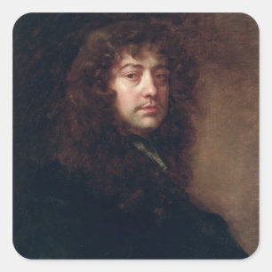 Sticker Carré Autoportrait, 1665-70 (huile sur toile)