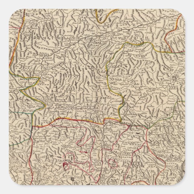 Sticker Carré Autriche (Devant)