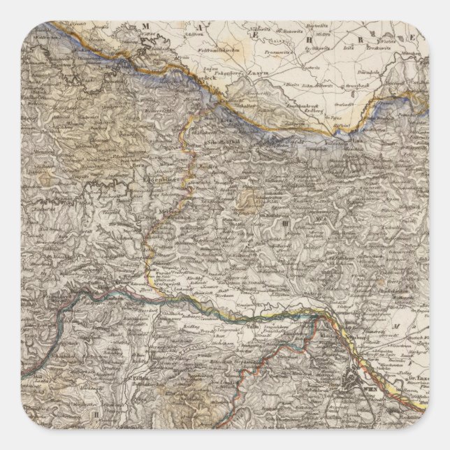 Sticker Carré Autriche 8 (Devant)