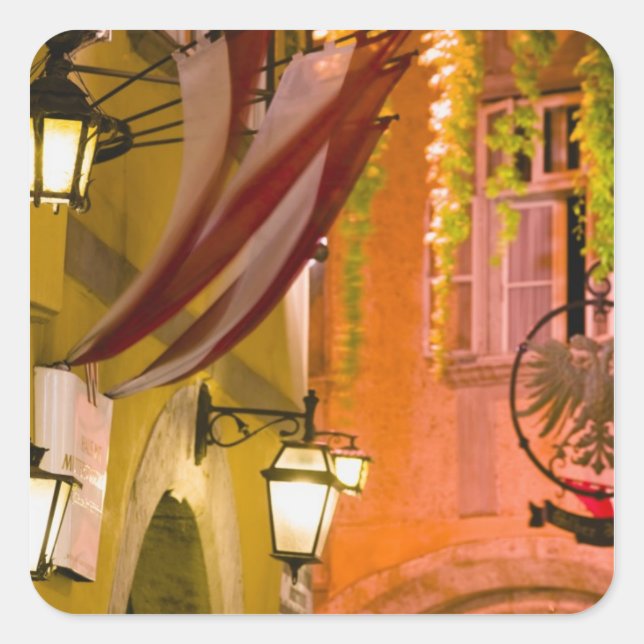 Sticker Carré AUTRICHE, Vienne : Fleischmarkt : Griechengasse (Devant)