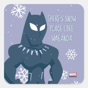 Sticker Carré Avengers Saisonniers Black Panther