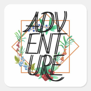Sticker Carré Aventure