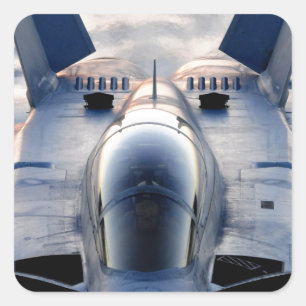 Sticker Carré Avion militaire