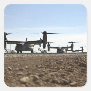 Sticker Carré Avions à rotor basculant du balbuzard V-22