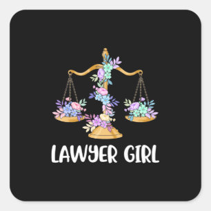 Sticker Carré Avocate fille