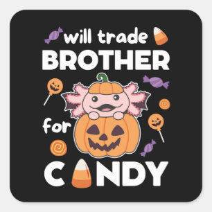 Sticker Carré Axolotl Halloween Trade Brother
