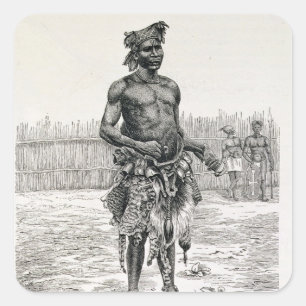 Sticker Carré Azandeh Binsa ou sorcier