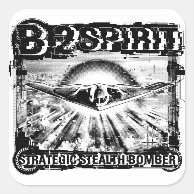 Sticker Carré B-2 Spirit (Devant)