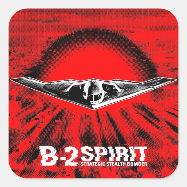 Sticker Carré B-2 Spirit (Devant)