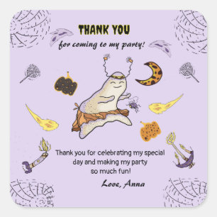 Sticker Carré Baby boo ghost