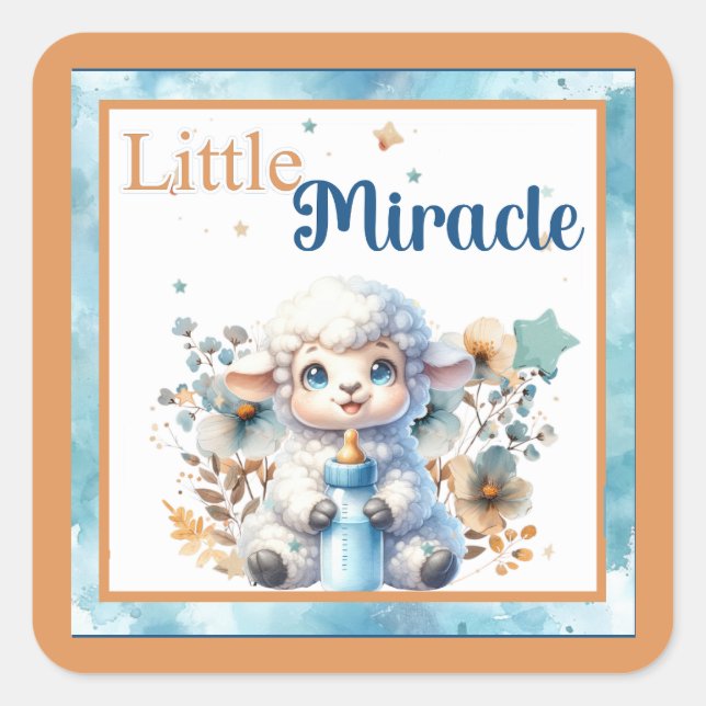 Sticker Carré Baby Circus (Devant)