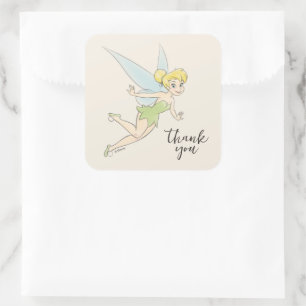 Sticker Carré Baby shower Bell Tinker - Merci