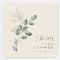 Baby shower de verdure minimaliste sur mesure