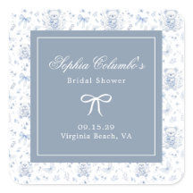 Baby shower Dusty Blue Chinoiserie