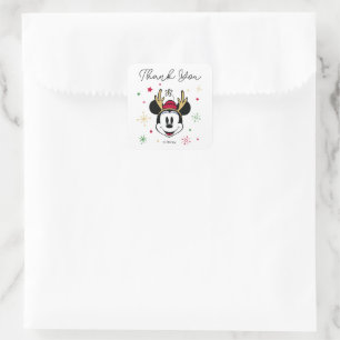 Sticker Carré Baby Shower Minnie Mouse Fêtes
