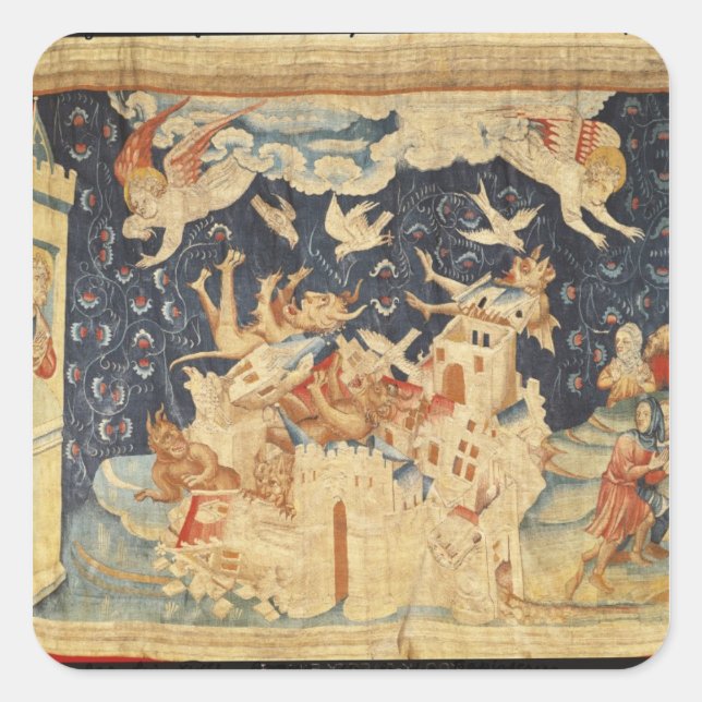 Sticker Carré Babylon envahi par les démons (Devant)