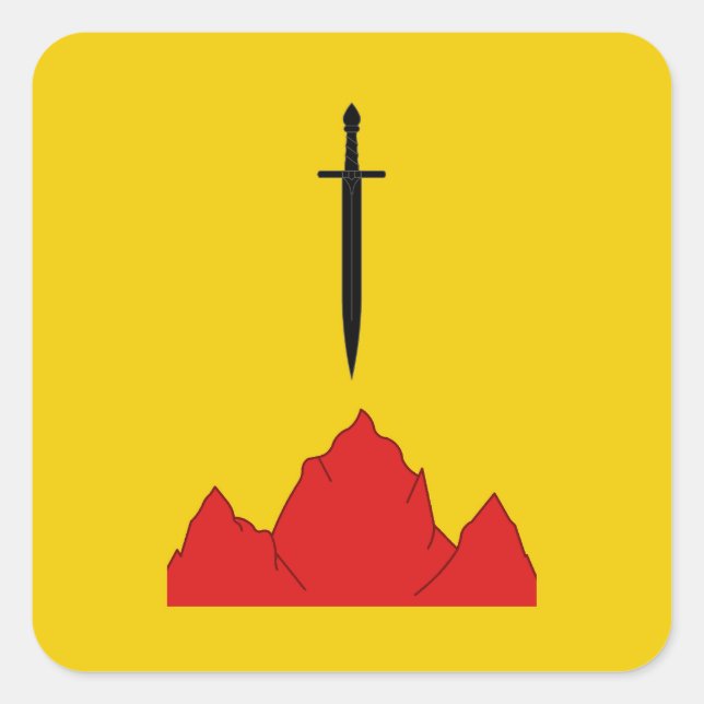 Sticker Carré Badge de population de l'Isenfir SCA (Devant)