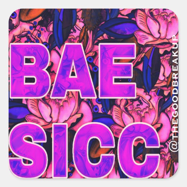 Sticker Carré Bae Sicc (Devant)
