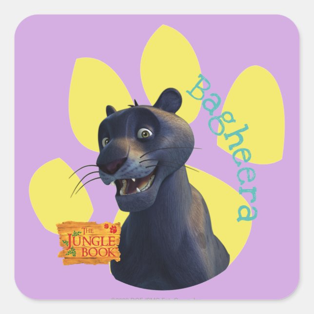 Sticker Carré Bagheera 1 (Devant)