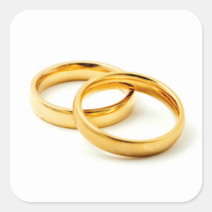 Sticker Carré Bagues mariages