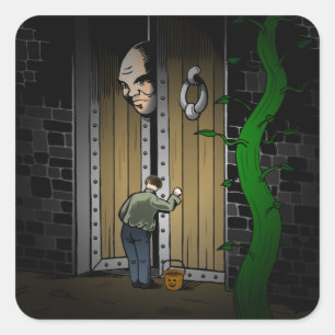 Sticker Carré Baguette Jacks Trick ou Treat