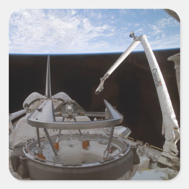 Sticker Carré Baie de charge utile 2 de Space Shuttle Discovery (Devant)