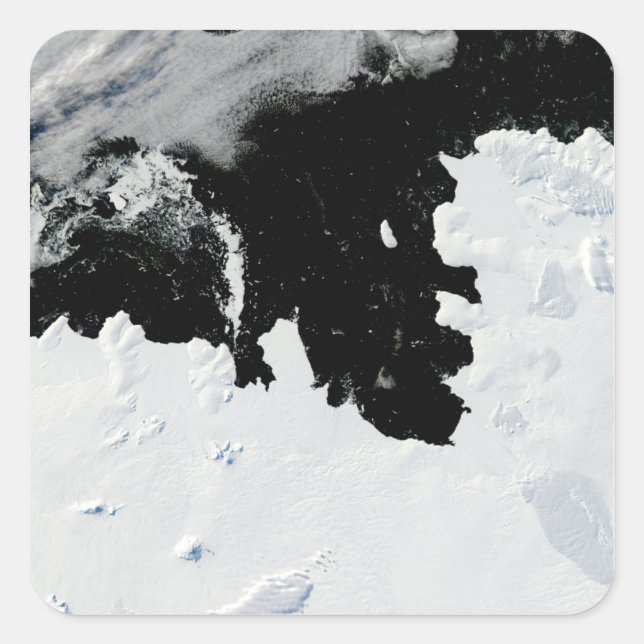 Sticker Carré Baie de Pine Island en Antarctique occidental (Devant)