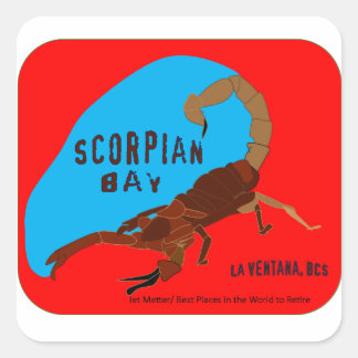 Sticker Carré Baie de scorpion, baie de Ventana de La,