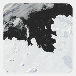 Sticker Carré Baie d'île de pin en Antarctique occidental