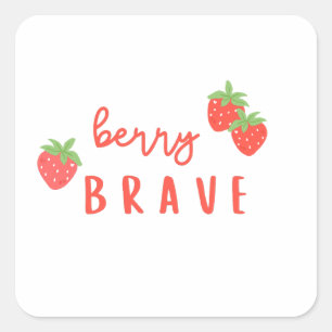 Sticker Carré baies courageuses enfance cancer malade enfants mi