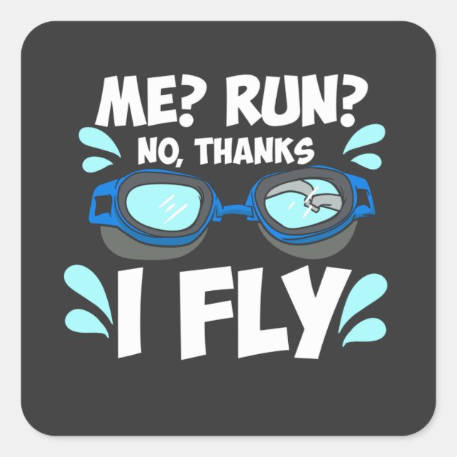 Sticker Carré Baignade (Devant)