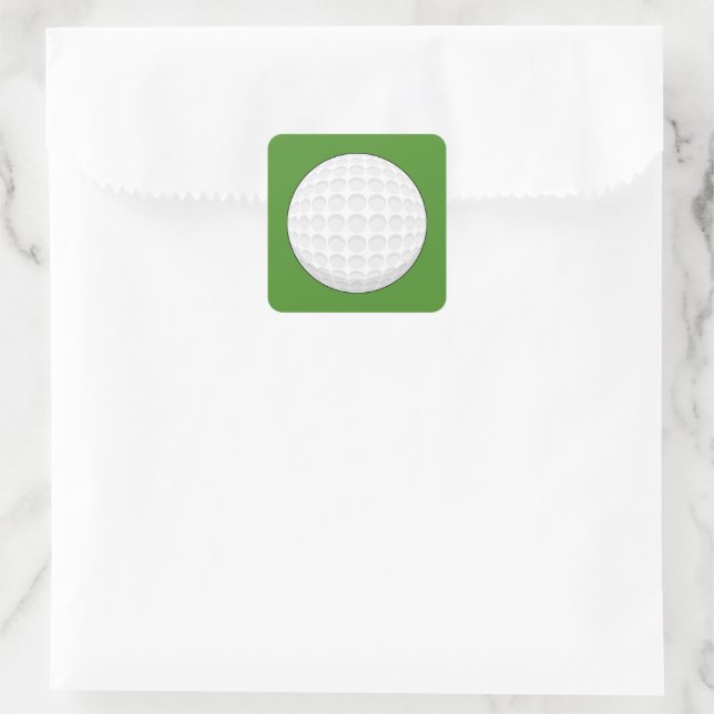 Sticker Carré Bal de golf (Sac)