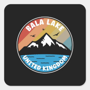 Sticker Carré Bala Lake - Royaume-Uni Vintage