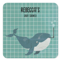 Baleine dans la piscine bébé douche