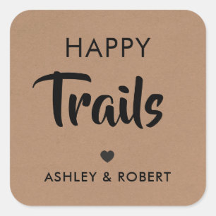 Sticker Carré Balise cadeau Happy Trails, Balise de mixage Nut T