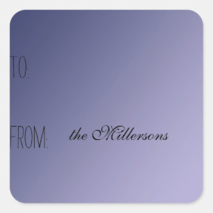 Sticker Carré Balise cadeau Purple Ombre