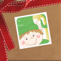Balises cadeaux de Noël Cute Elf