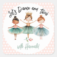 Ballerina Ballet fille d'anniversaire