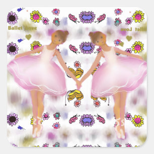 Sticker Carré Ballerinas