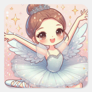 Sticker Carré Ballerine