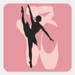 Sticker Carré Ballet de Pointe
