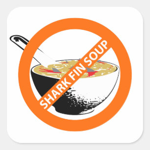 STICKER CARRÉ BAN SHARK FIN SOUP