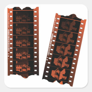 Sticker Carré Bande film négative
