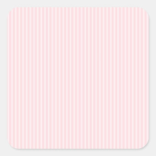 Sticker Carré Bandes De Bonbons Rose Pastel.