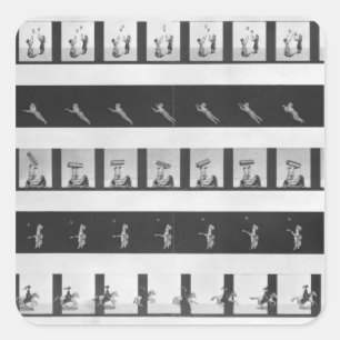 Sticker Carré Bandes d'image pour un praxinoscope