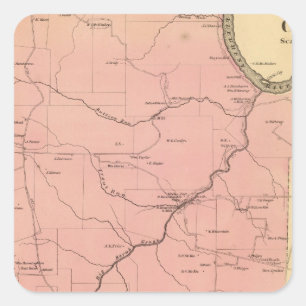 Sticker Carré Banlieue noire de Clinton